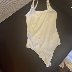 Small white leotard tank